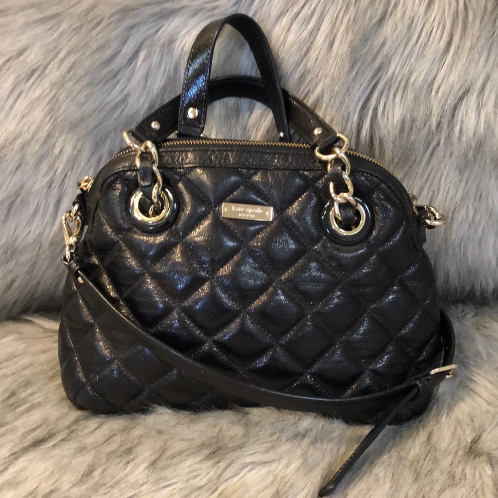 Kate Spade Black Quilted Crossbody Bag